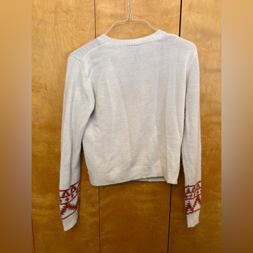 Wrangler Retro Womens Western Sweater in off white and rust Brown - Picture 6 of 7